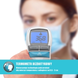 Termometr bezdotykowy TE-200 1 sekunda